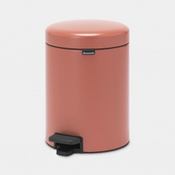Brabantia 304309 5L Terracotta Pink Pedal Bin NewIcon 10YW "O"
