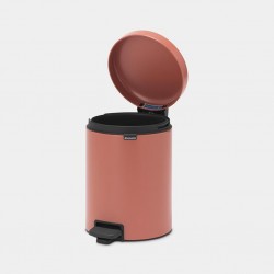 Brabantia 304309 5L Terracotta Pink Pedal Bin NewIcon 10YW "O"
