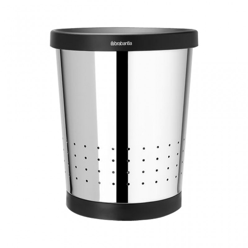 Brabantia 364327 11L Conical Brilliant Steel Waste Paper Bin 10YW "O"
