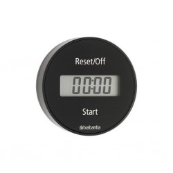 Brabantia 121968 TASTY+ Dark Grey Magnetic Kitchen Timer 5YW "O"