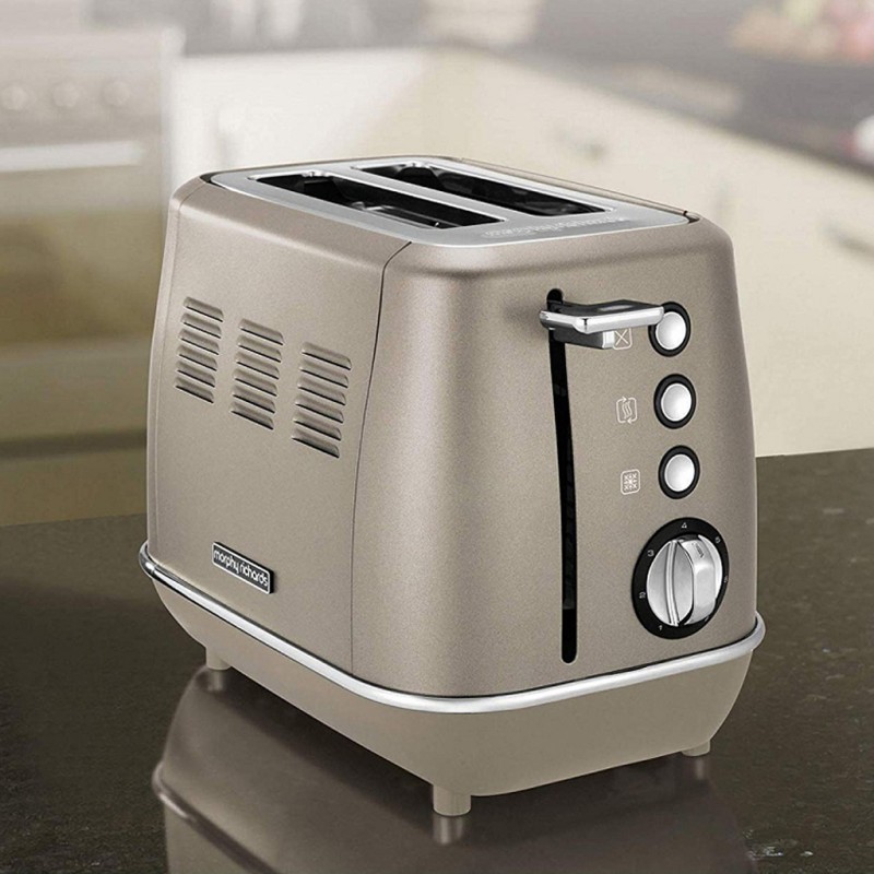 Morphy Richards 224403EE Evoke Platinum Toaster 2 Slice Special Edition