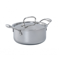Wonderchef Nigella WON458 24cm-4.8L Casserole With Lid 2.8mm Triply S/S Induction 10YW- 63153417 "O"