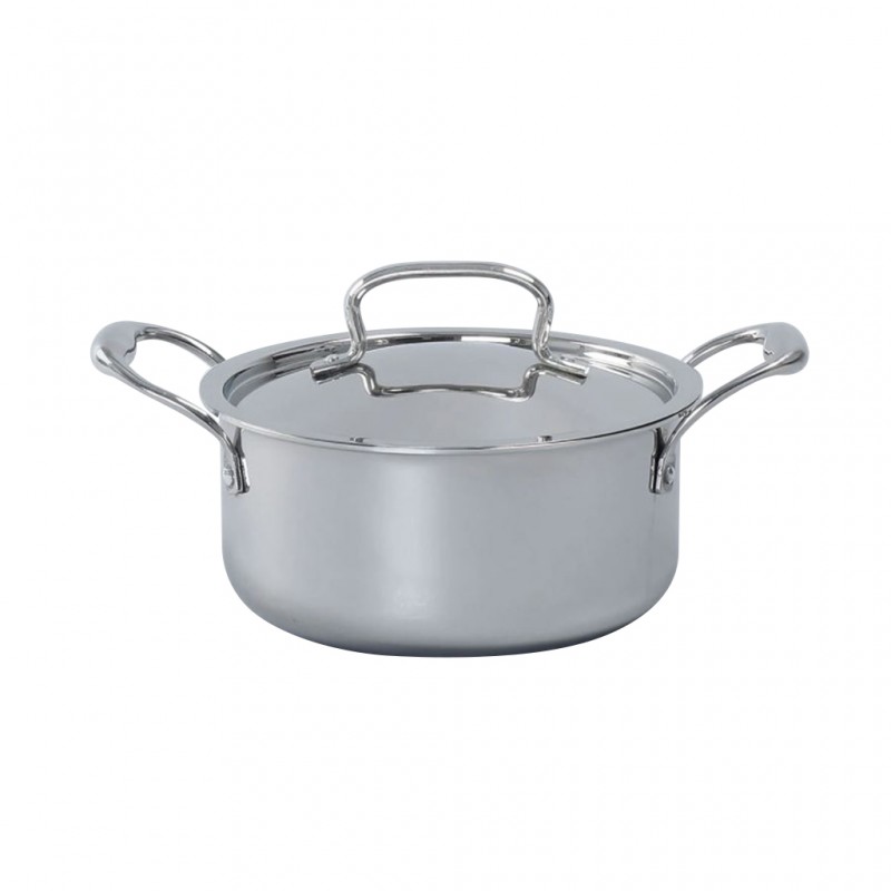Wonderchef Nigella WON458 24cm-4.8L Casserole With Lid 2.8mm Triply S/S Induction 10YW- 63153417 "O" Wonderchef Nigella WON458 24cm-4.8L Casserole With Lid 2.8mm Triply S/S Induction 10YW- 63153417 "O"