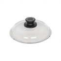 AMT 016-E-Z1-L2 16cm Glass Lid With English Sleeve With Mounted Lid Knob "O"