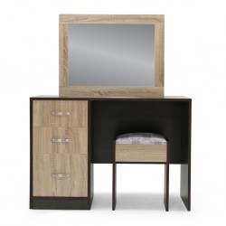 Odero Dressing Table With Pouff Melamine