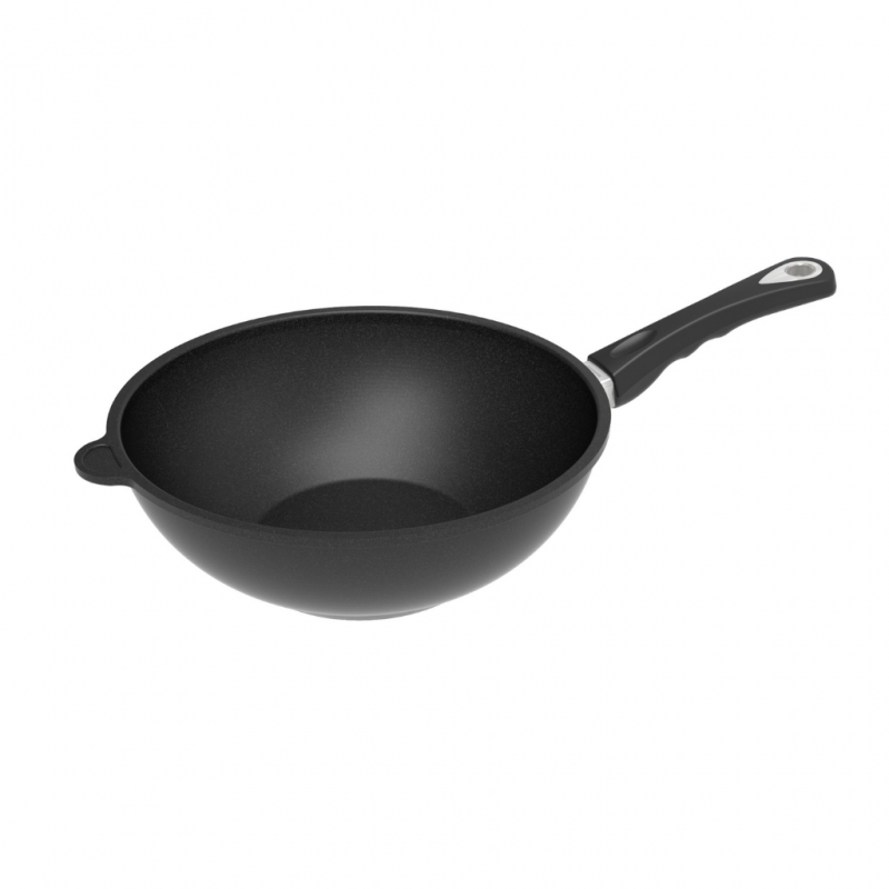 AMT Gastroguss I-1128S-E 28cm Induction Wok With One Handle "O" AMT Gastroguss I-1128S-E 28cm Induction Wok With One Handle "O"