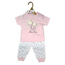 Girl Pyjama Set B Flowers 12-18 mths LI56025