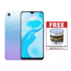 Vivo Y1s Aurora Blue & Free Mini Bluetooth Speaker with Light 50CM