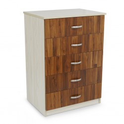 Tripoli Chest of Drawers MDF Kiaat and Creamywood