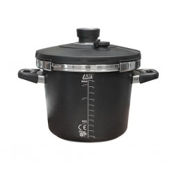 AMT Gastroguss 1924SK-E-SET-Z500-L 3pcs Set of 24cm Cast Aluminum 5.5L Pressure Cooker "O"