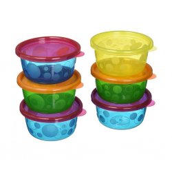 First Years Take & Toss 6 Bowls With Lids 8Oz