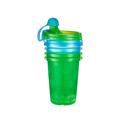 First Years Take & Toss 10Oz 4 Sippy Cups -Gr/Blue Y6711 6M+