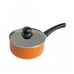 Westpool FMS-O18 Non-Stick 2.3mm 18cm Saucepan With Glass Lid Induction/Gas/Electric "O"