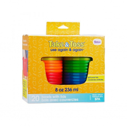 First Years Take & Toss 8 Oz Bowls 20 Pk Y6695 6M+