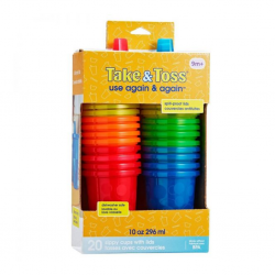 Take & Toss Straw Cups, 10 Ounce, 18M+ - 4 cups