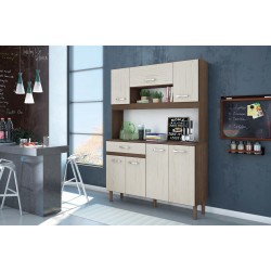 Kit Magazin 120 Kitchen Unit Almond Rustic