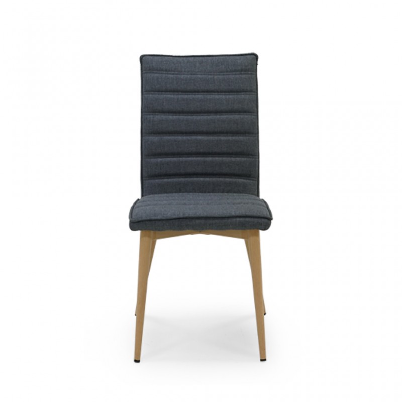 Elfa Chair Metal & Black Fabric Cushion