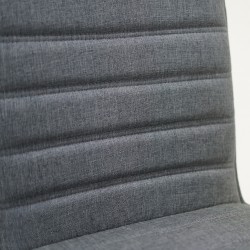 Elfa Chair Metal & Black Fabric Cushion