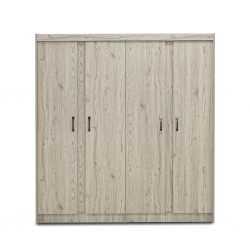 Preston Wardrobe 4 Door Plywood Sand Ash