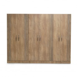 Cardiff Wardrobe 6 Doors PB Greyish Brown