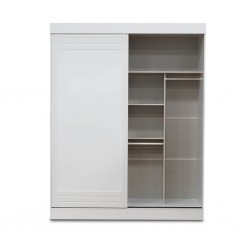 Prestige Wardrobe 2 Doors White Particle Board