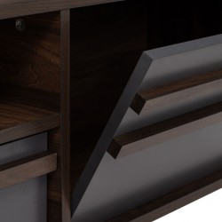 Blackburn Low TV Cabinet Columbia/Dark Grey Color