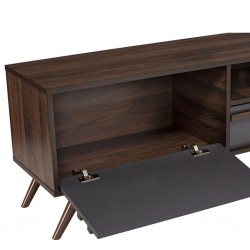 Blackburn Low TV Cabinet Columbia/Dark Grey Color