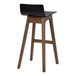 Ava Lowback Bar Chair Cocoa/Ebony Color