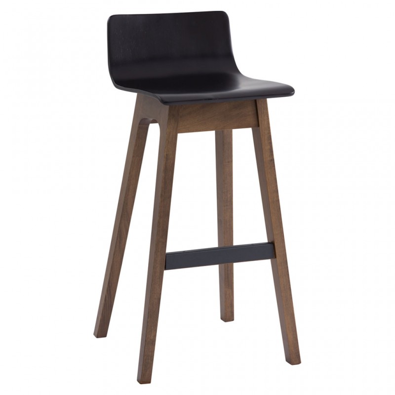 Ava Lowback Bar Chair Cocoa/Ebony Color