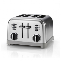 Cuisinart CPT180E 3YW Metal Classic 4 Slice Toaster "O"