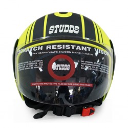 Studds Cub D4 Matt Neon Yellow N9 06983  Helmet