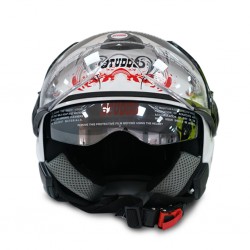 Studds Downtown D1 White N2 06980 Helmet