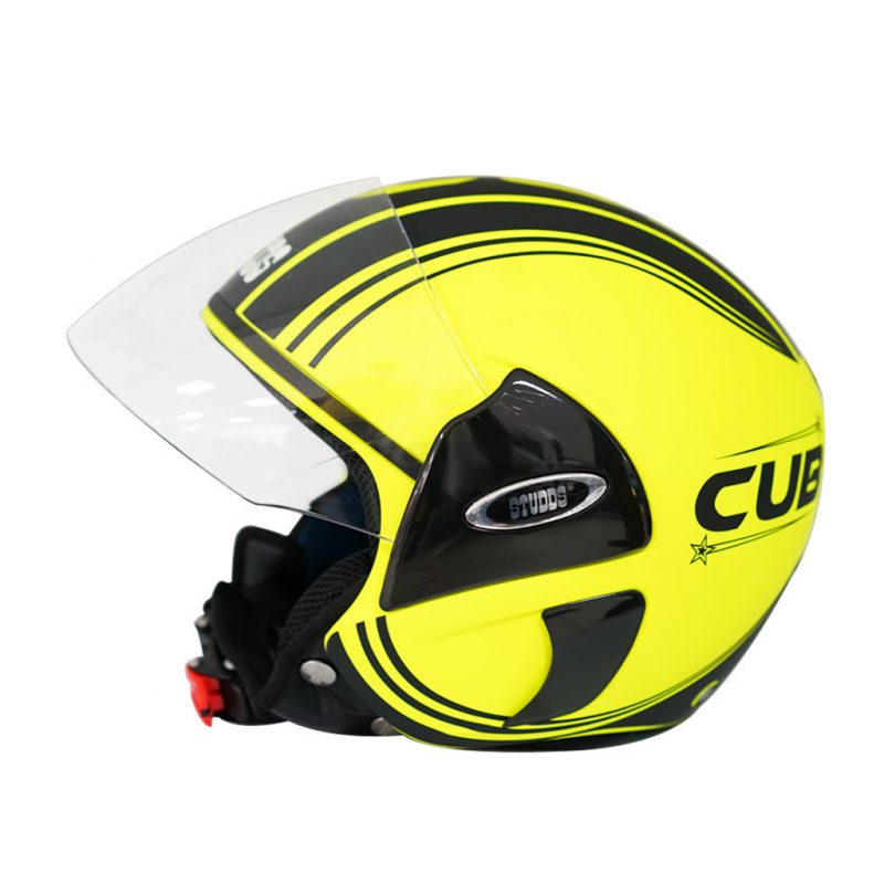 Studds Cub D4 Matt Neon Yellow N9 06983  Helmet