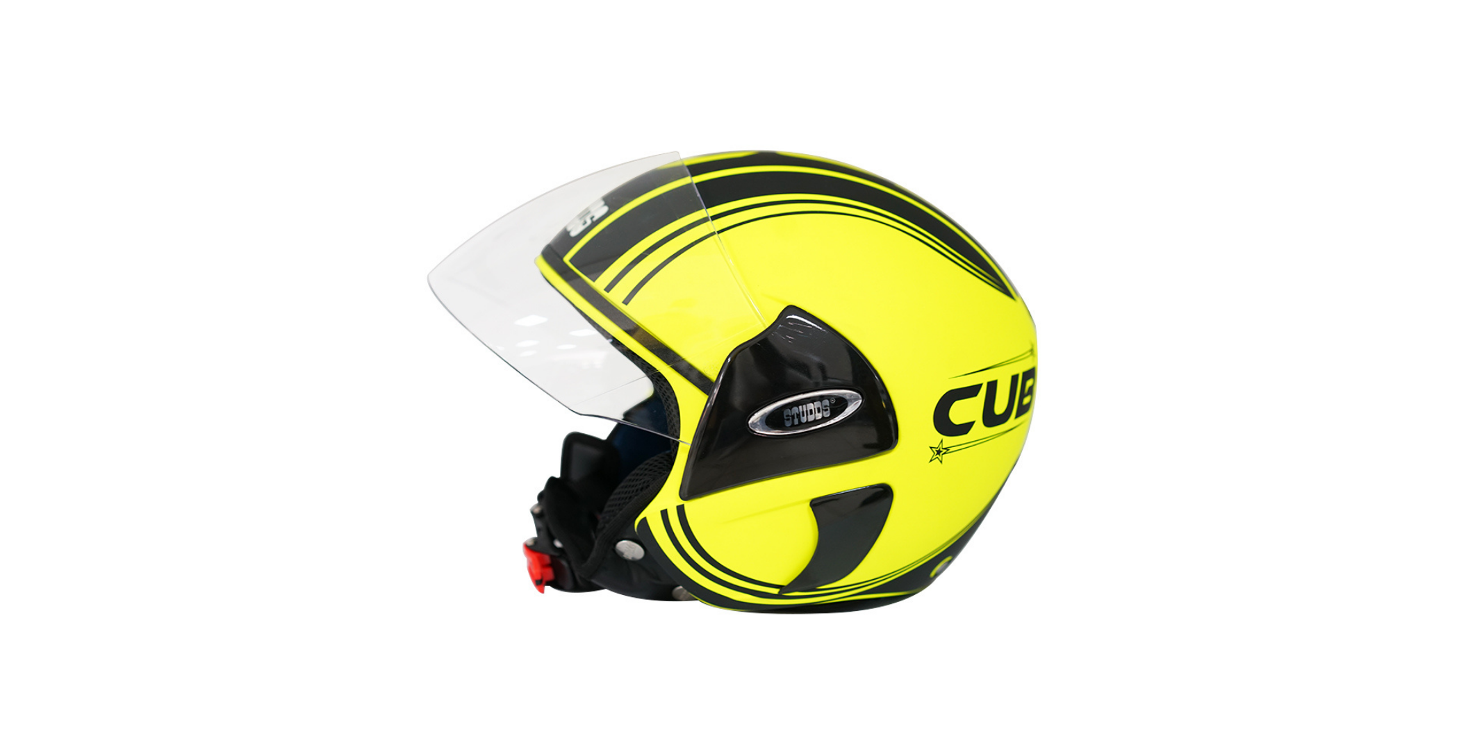 Studds Cub D4 Matt Neon Yellow N9 06983 Helmet