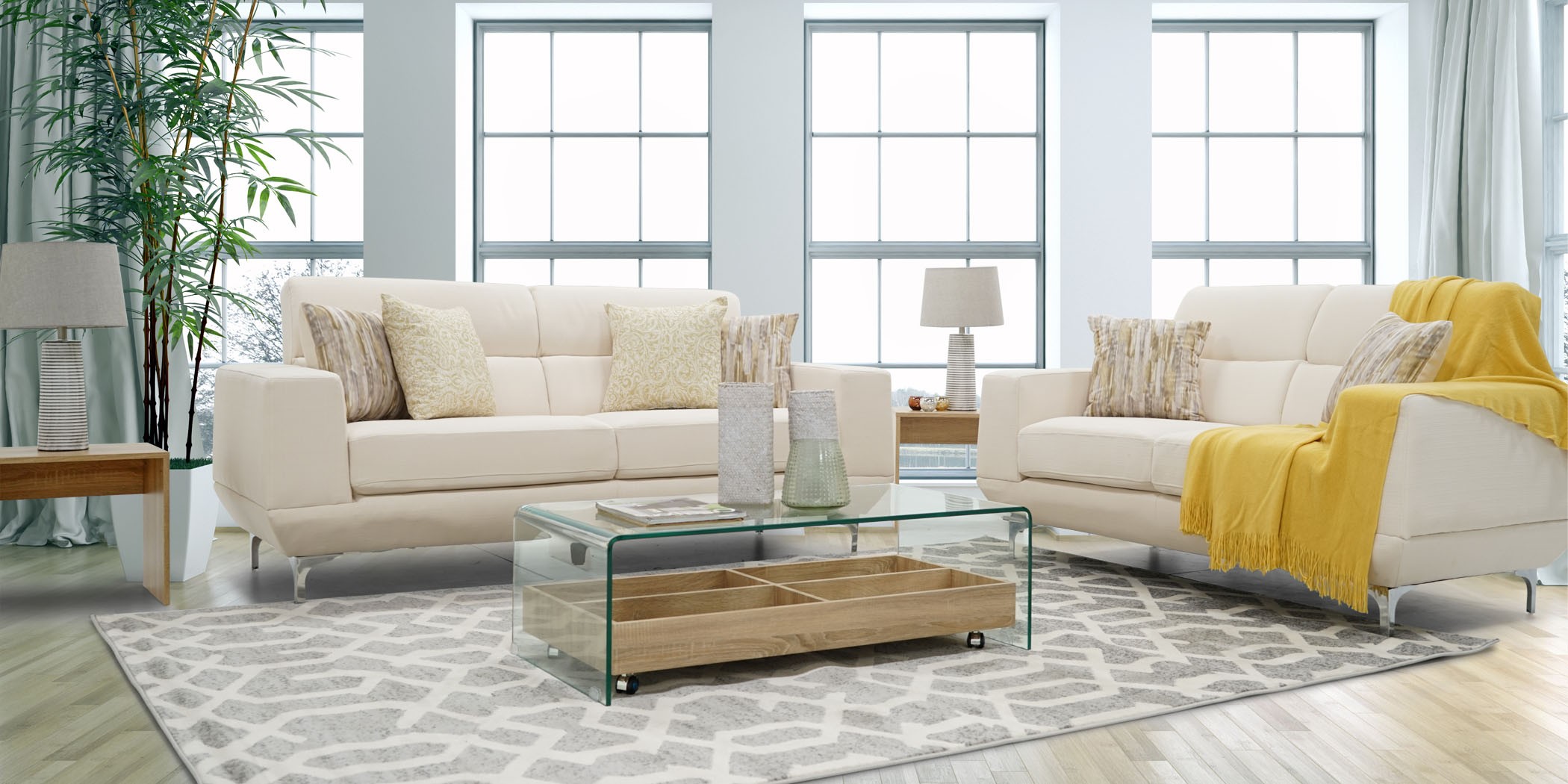 Dellinger Sofa 3+2 in Fabric Sachi Dellinger Sofa 3+2 in Fabric Sachi