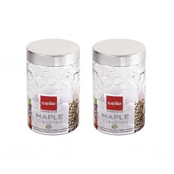 Cello CEL009 Maple 750ml(2pcs) PET Cannister