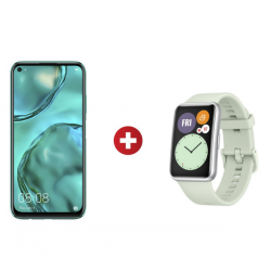 Huawei Nova 7i Green + HUAWEI WATCH Fit Mint Green