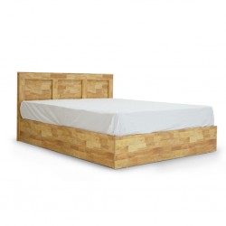 Walton Bed 150x190 cm MDF Joint Wood Grey