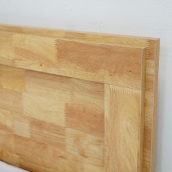 Walton Bed 150x190 cm MDF Joint Wood Grey