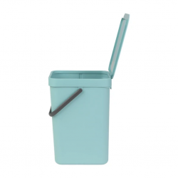 Brabantia 109744 12L Mint Sort & Go Waste Bin 10YW "O"