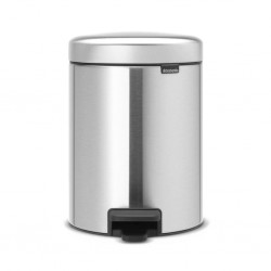 Brabantia 112645 5L MattSteel newIcon Pedal Bin 10YW "O"