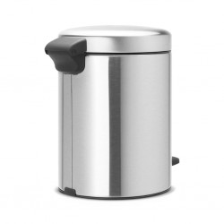 Brabantia 112645 5L MattSteel newIcon Pedal Bin 10YW "O"