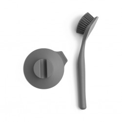 Brabantia 117589 Dark Grey Dish Brush With Suction Cup Holder 2YW  "O"