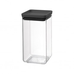 Brabantia 122385 TASTY+ Dark Grey 1.6L Square Canister 5YW "O"