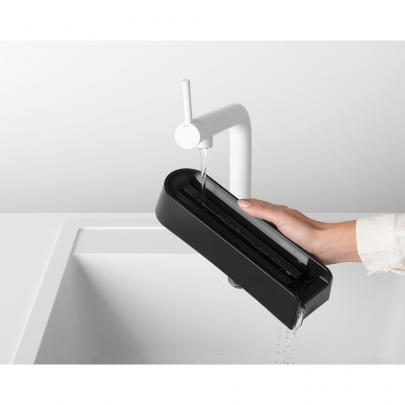 Brabantia 123023 TASTY+ Dark Grey Drawer Knife Block + Knives 5YW "O"