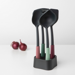 Brabantia 123184 TASTY+ Mixed Kitchen Utensils Set + Stand 5YW "O"