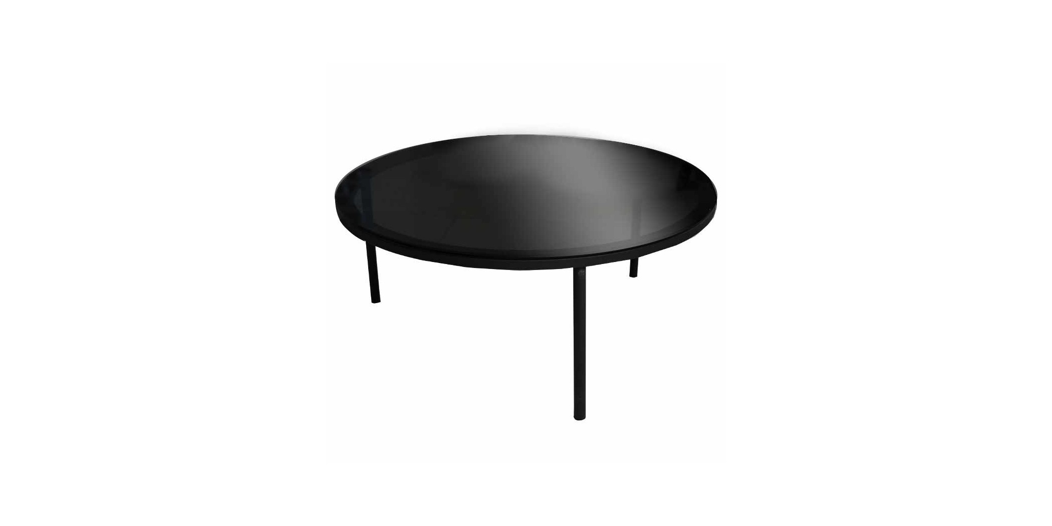 Elan Coffee Table Metal & Glass top Grey