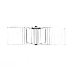 Brabantia 403484 25m Metallic Grey 5YW HangOn Drying Rack "O"