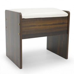 Elvera Dressing Table With Stool Brown+Cream