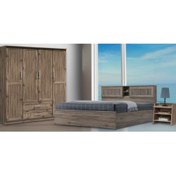 Maia Bedroom Set 150x190cm Safari Oak